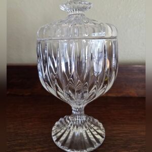 Footed Candy Dish Mikasa Park Lane Clear Crystal